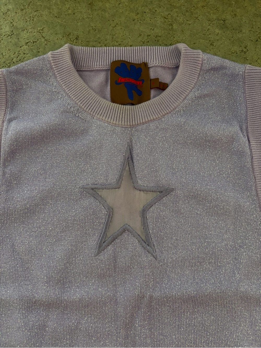 Marc Jacobs Heaven Lavender Star Sleeveless Knit Top - Picture 2 of 4
